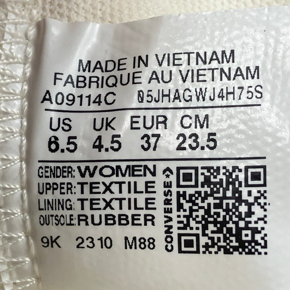 Size 6.5 - Womens Chuck Taylor All Star Lift Platform High 'Y2K Heart' A09114C - Picture 8 of 8